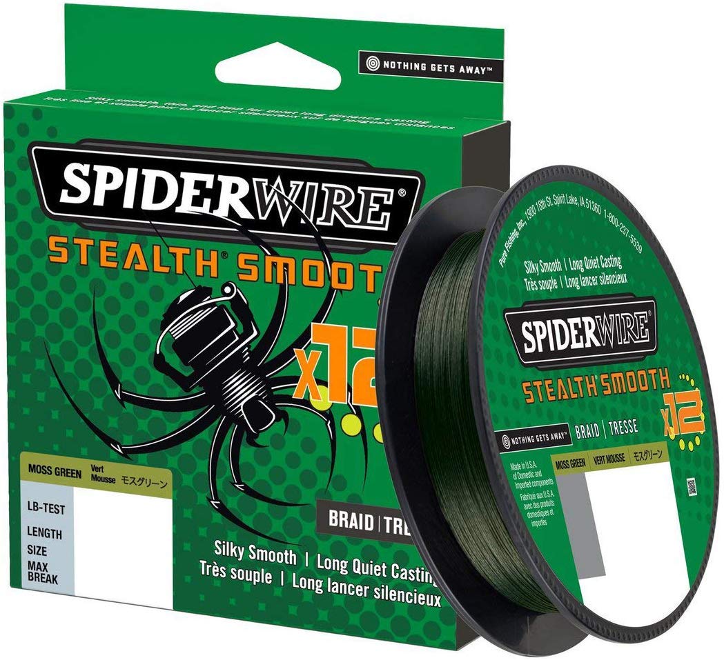 Tresse Spiderwire Stealth Smooth 12 Brins 150M Moss Green - 0,05Mm - 5,4Kg - 1507350