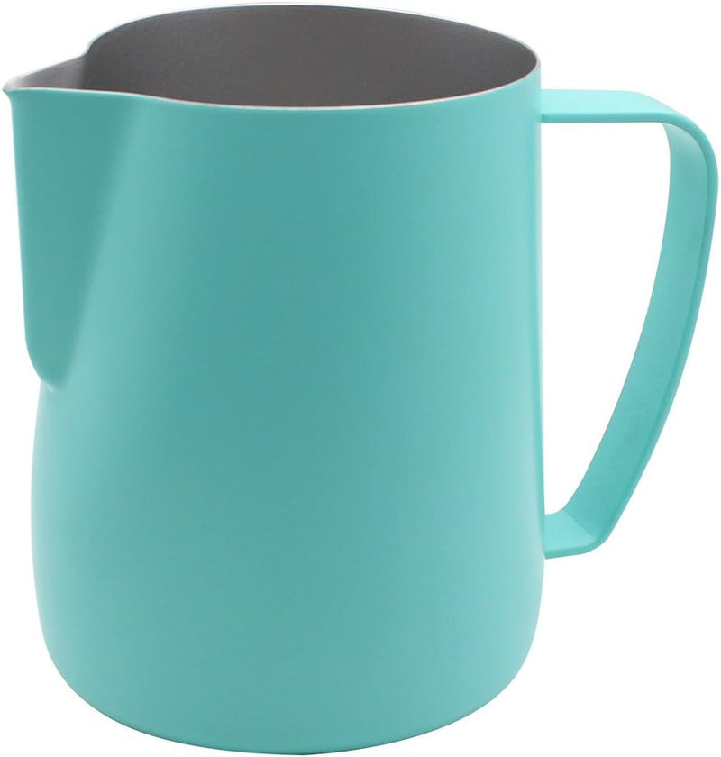 Dianoo Frothing Pitcher Krug, Edelstahl, geeignet für Kaffee, Latte und Milchaufschäumer, 600 ml, Bl