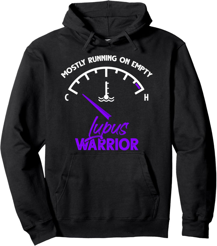 Running Empty Lupus Warrior Lupus Awareness Month Pullover Hoodie