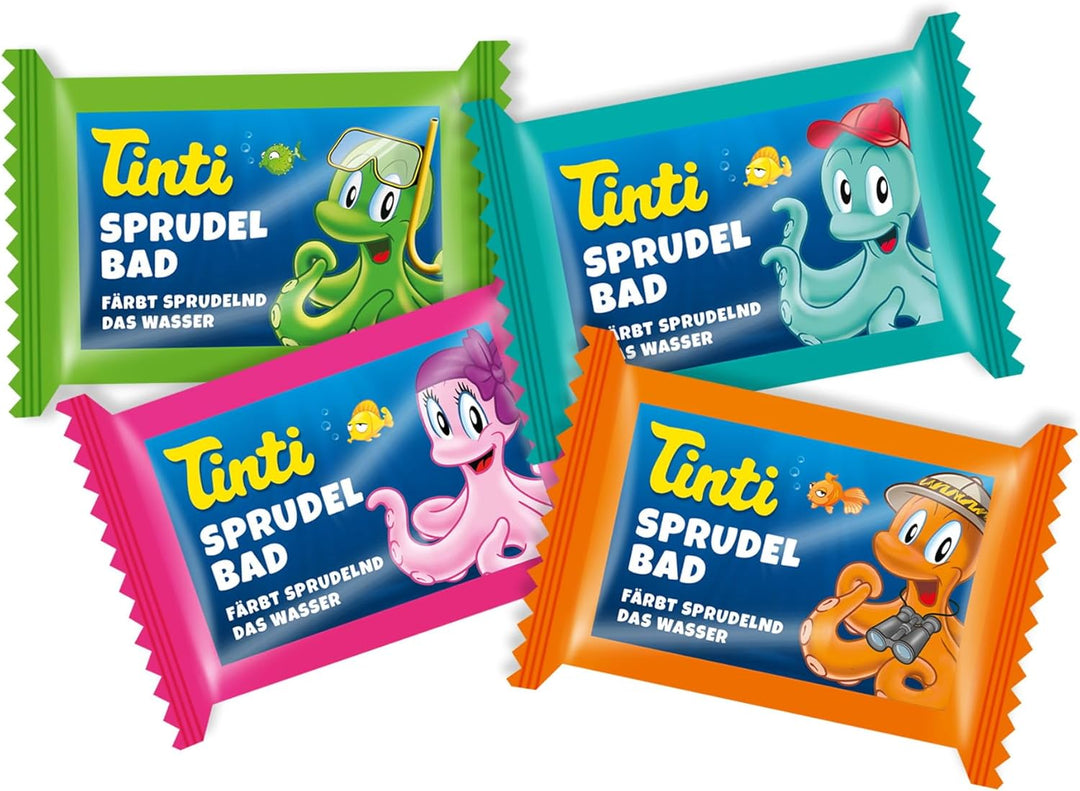 TINTI Schatztruhe Badeparty - bunte Abwechslung für Pflege und Spass in der Badewanne