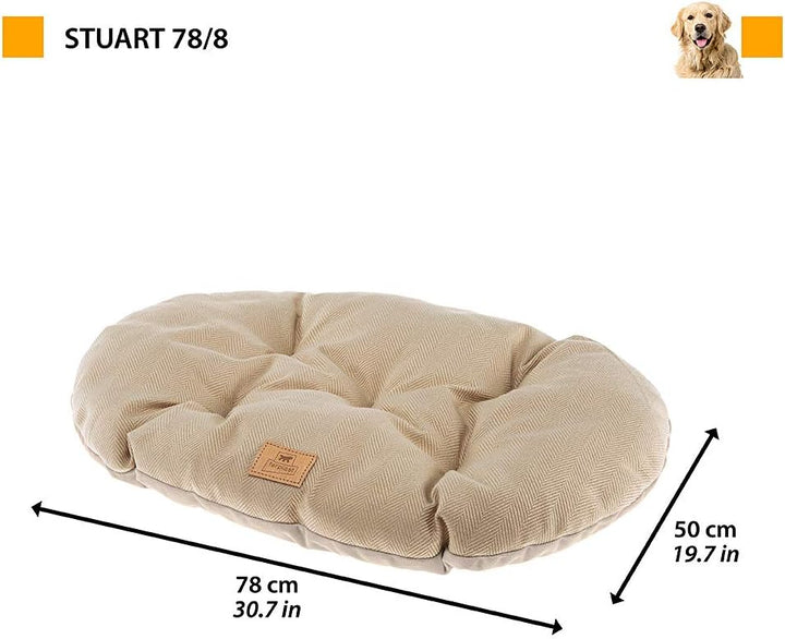 Ferplast Hundebett Hundekissen Katzenkissen Hundesofa für kleine Hunde, Katzenbett, 78 x 50 x 15 cm