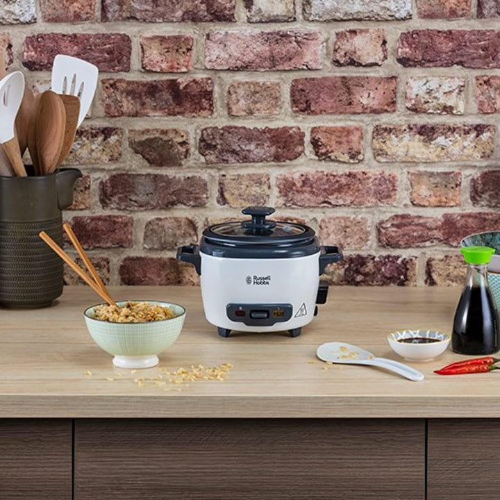 Russell Hobbs Reiskocher mini [small] 0,4l (Warmhaltefunktion, antihaftbeschichteter Gartopf, Reislö