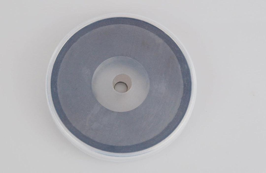 12 x Starkes Magnet-Set: Rundmagnet + Silikonhülle 81 x 10 mm bis 43 kg