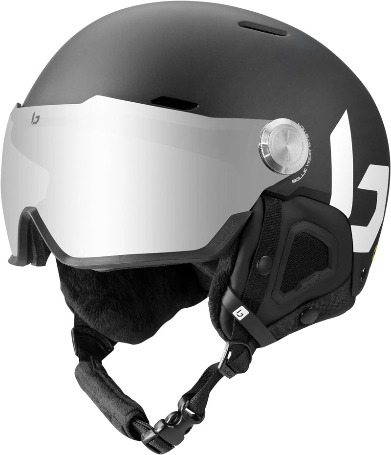 Bollé - MIGHT VISOR, Snow helmet, Ski helmet, Visor helmet Schwarz 55-59cm, Schwarz 55-59cm