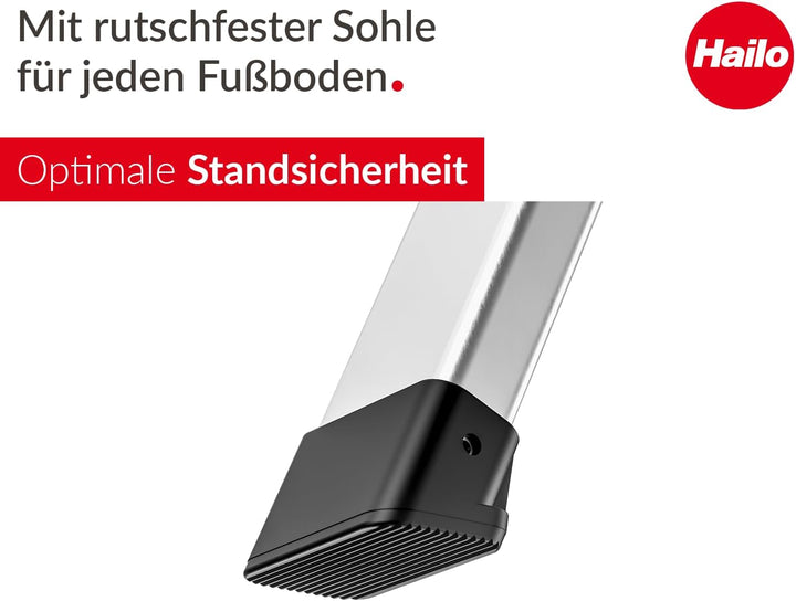Selekta by Hailo | Alu-Sicherheits-Trittleiter | DK40 Basicline Design | Steighilfe 2 stufig 2 Stufe