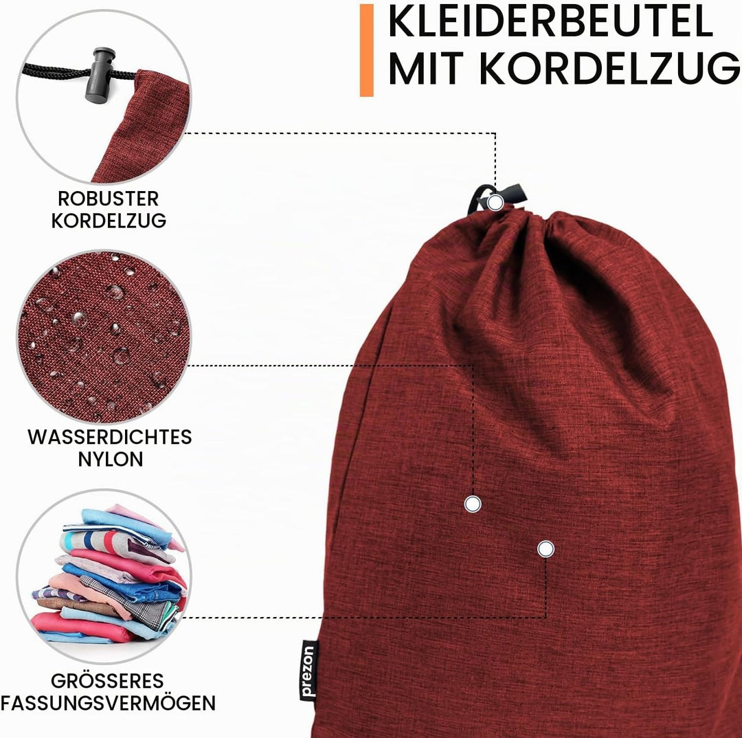 Prezon Komprimierbaren Packwürfeln mit Reiseschuhtasche und Wäschesack, Erweiterbarer Koffer-Organiz