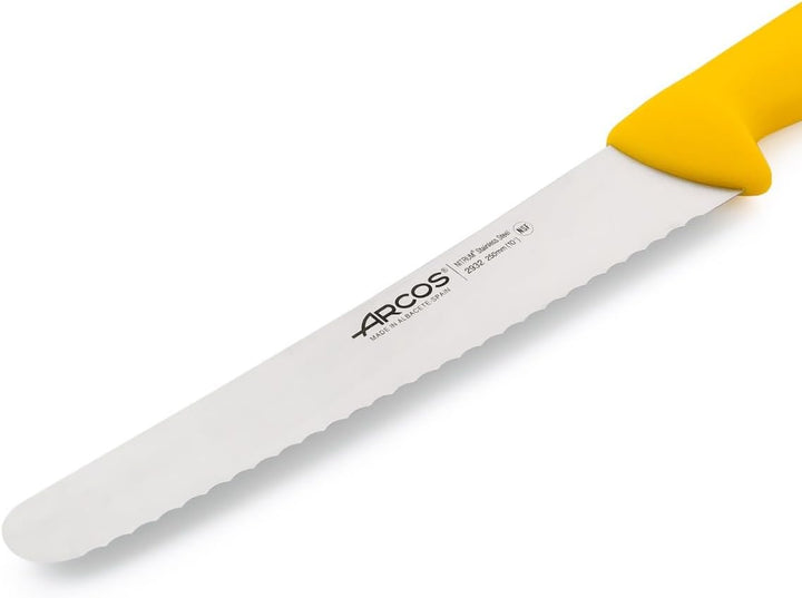 Arcos Konditormesser aus Nitrum Edelstahl mit 250 mm Klinge - Ergonomischer Griff aus Polypropylen,