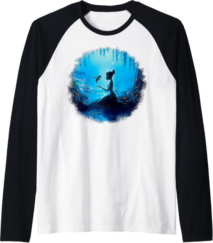 Disney Frog Prince Princess Tiana & and Her Frog Scene Raglan