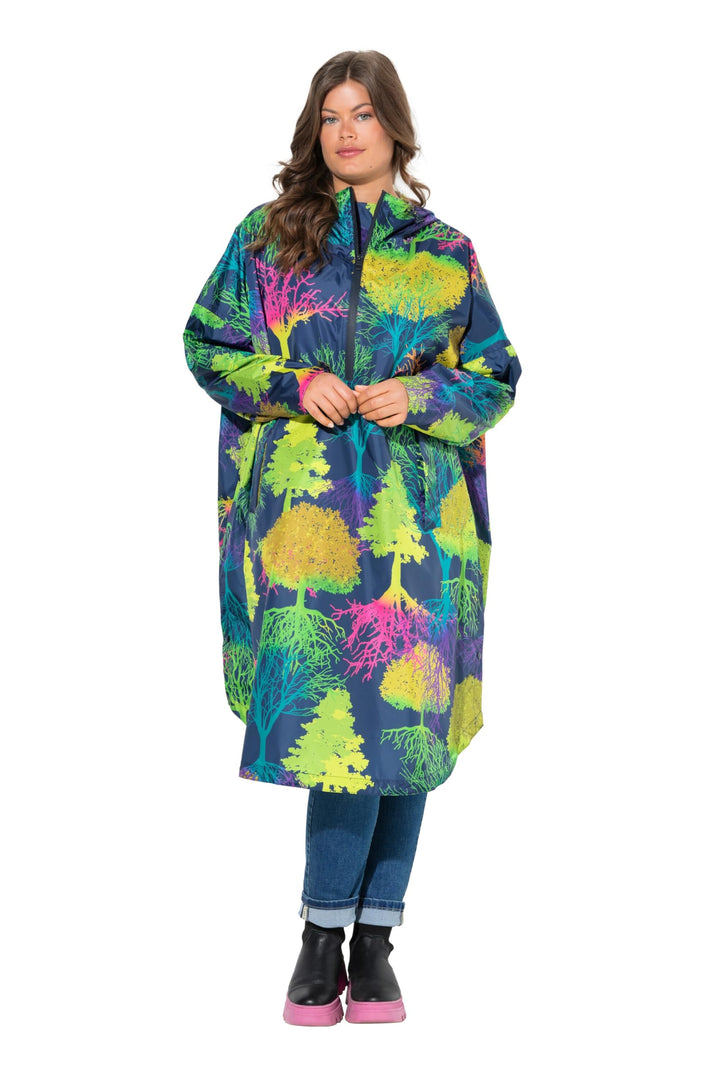 Laurasøn Funktions-Regencape, Unisex, Print, Kapuze 843051 Kiwi Einheitsgrösse, Kiwi Einheitsgrösse