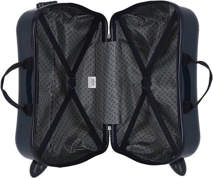 Enso Gamer Kinderkoffer, Blau, 50 x 38 x 20 cm, starr, ABS, seitlicher Kombinationsverschluss 34 1,8