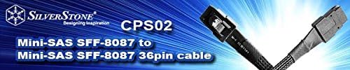 SilverStone SST-CPS02 - Internes Mini SAS Kabel mit beidseitigen 36-pin SFF8087 Steckern, 50 cm