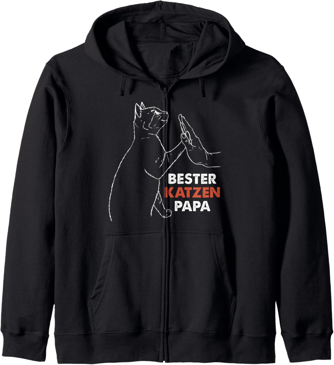 Bester Katzenpapa Pulli Best Cat Dad Ever Katzenpapa Kapuzenjacke