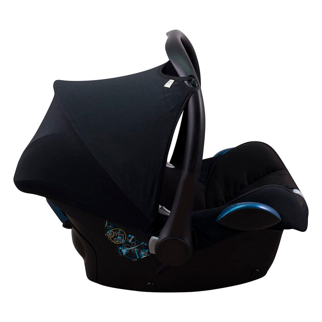 JYOKO KIDS Sonnenverdeck kompatibel mit Maxi-Cosi Cabriofix Gruppe 0 (Black Series), Black Series