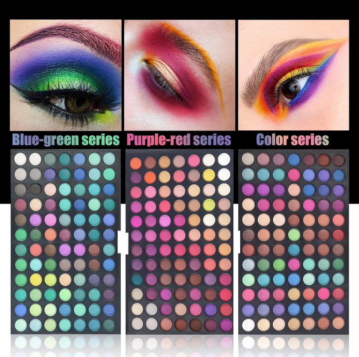 FantasyDay Profi 252 Farben Hochpigmentierte Warme Natürliche Matt Schminke Lidschatten Palette Make
