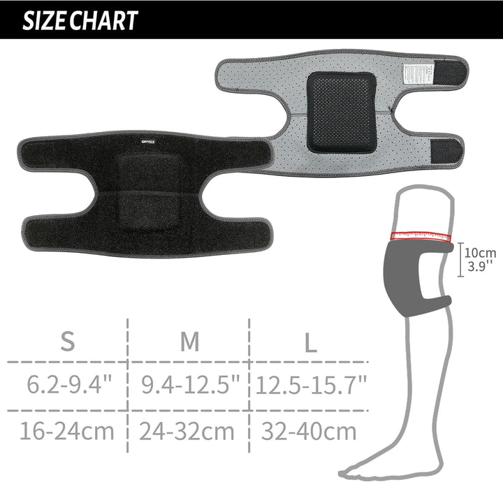 ONTYZZ Kinder Knieschützer Jungen Mädchen Einstellbar Weich Knieschoner mit Verdickten SBR Pad Guard