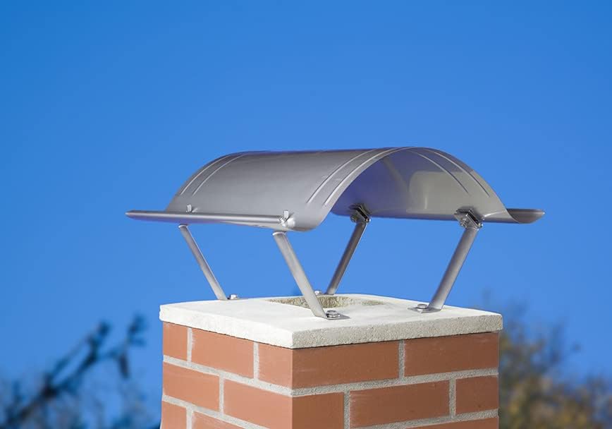 SAREI Haus- und Dachtechnik SHDT Schornsteinhaube, Edelstahl, 600 x 600 mm