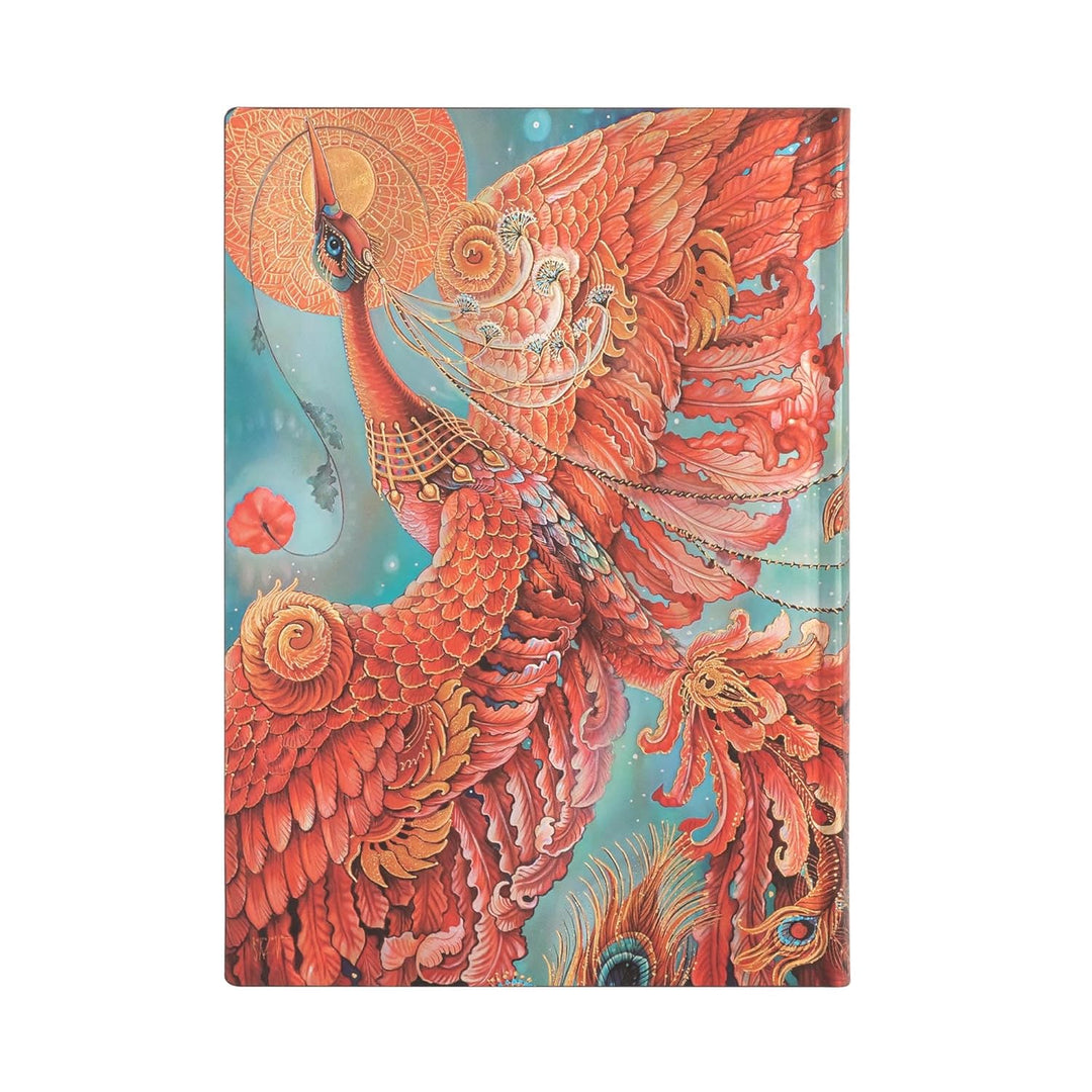 Firebird (Birds of Happiness) Midi Lined Journal: Flexi softcover, 100 gsm, ribbon marker, memento p