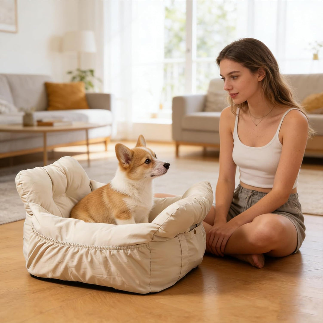 Galatée Autositz Für Haustiere, Hundesitz Fürs Auto, Hundetasche Mit Sicherheitsleine, Modische Haus