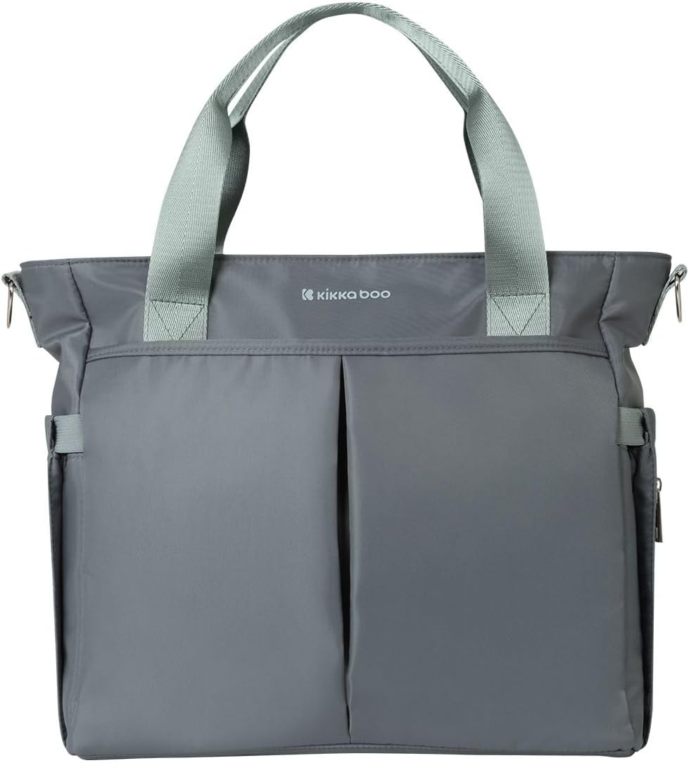 Kikkaboo Brielle Wickeltasche, Befestigungsclips, wasserdicht, Schultergurt Grau, Grau