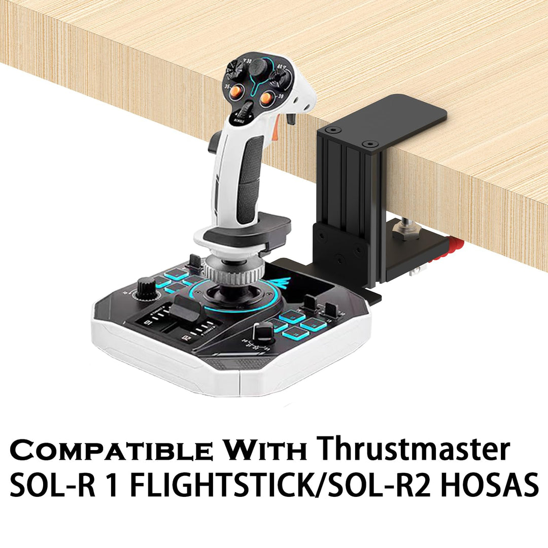Flugsimulator-Joystick-Tischhalterung, Hotas Halterung - Kompatibel mit Thrustmaster T. Flight Hotas