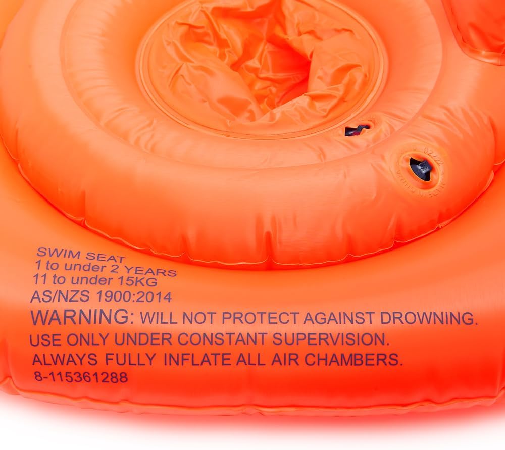 Speedo Unisex Kids Infant Seasquad Swim Seat, Orange, One Size Einheitsgrösse Orange, Einheitsgrösse