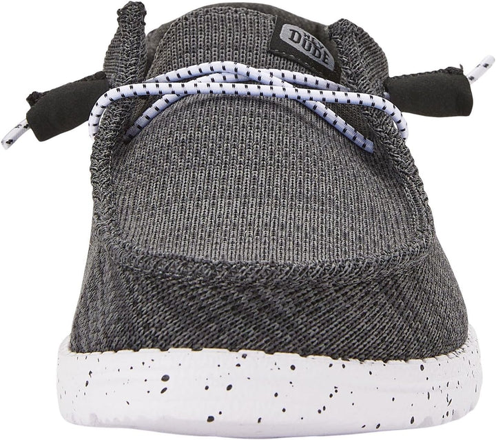Hey Dude - Wally Sox Stitch Herren - Slip on Schuhe - Herren Loafers, Black White 20 EU Schwarz, 6 T