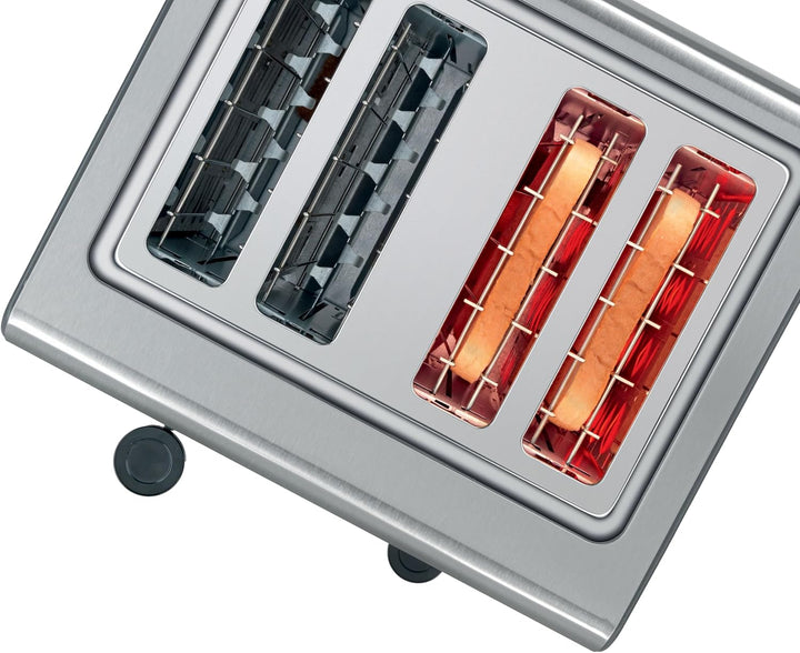 Bosch 4-Schlitz Toaster TAT7S45, mit Abschaltautomatik, mit Auftaufunktion, ideal für 4 Scheiben Toa