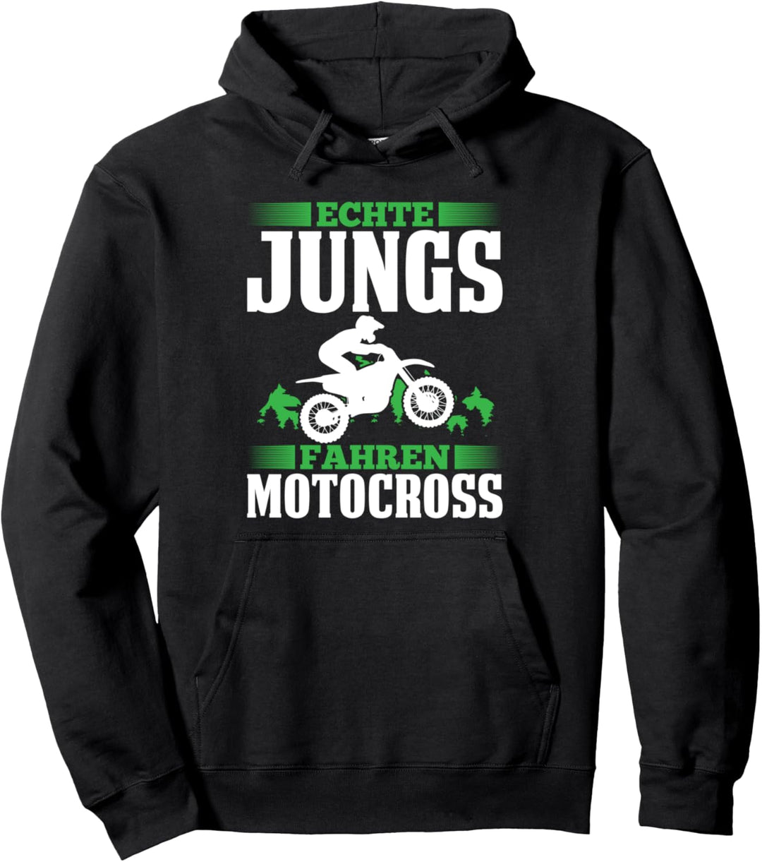 Echte Jungs Fahren Motocross Enduro Motorrad Pullover Hoodie