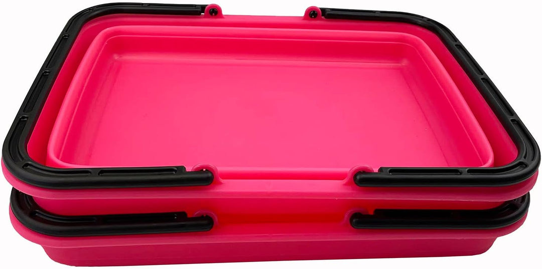 SAMMART 8L Zusammenklappbarer Korb mit Griff – Tragbarer Outdoor-Picknickkorb/Krater – Faltbare Eink