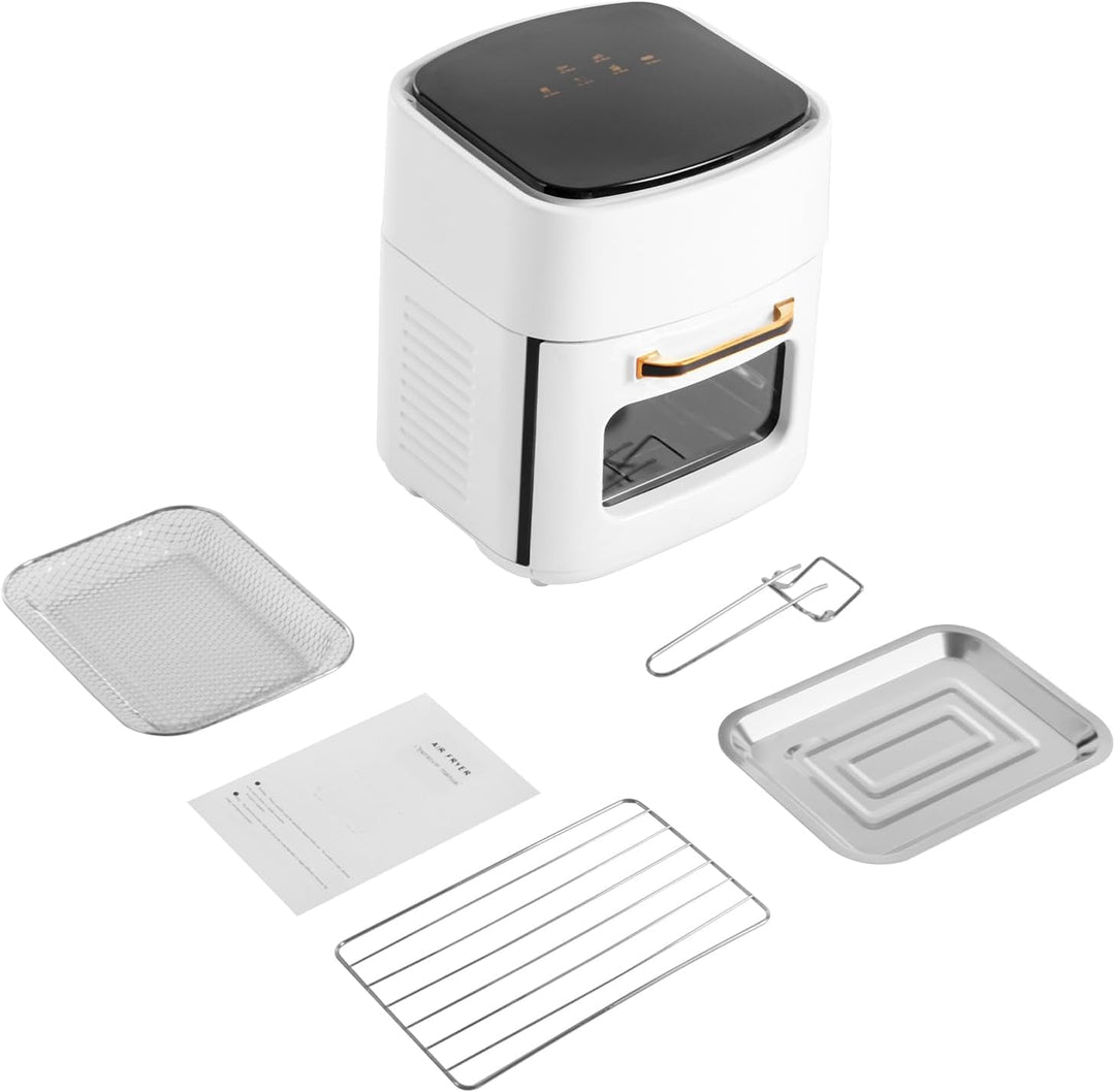 Friteuse Heissluftfritteuse 1400W 15L Air Fryer Luftfritteuse mit Digital LED Touchscreen, Fritteuse