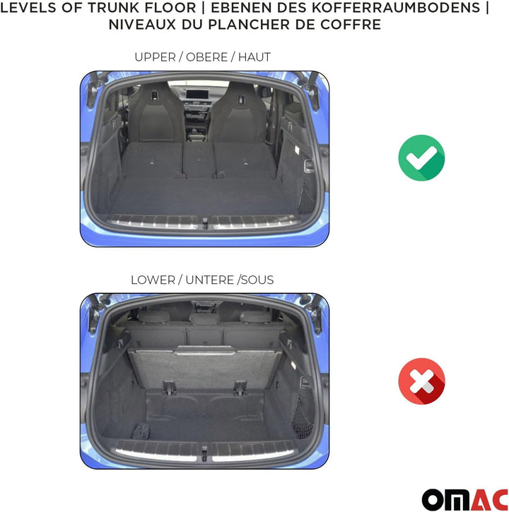 OMAC Gummi Kofferraumwanne kompatibel mit Jeep Renegade 2014-2018 TPE Laderaumwanne Schwarz