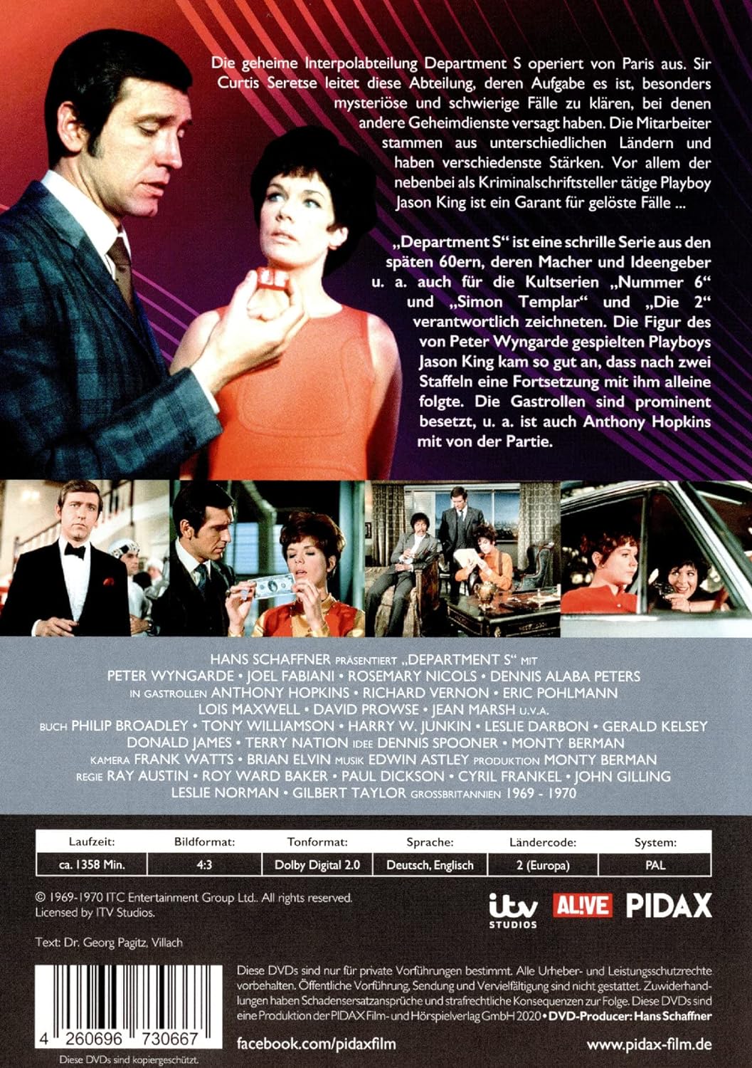 Department S - Komplettbox / Die komplette Kultserie (Pidax Serien-Klassiker) [8 DVDs], DVD