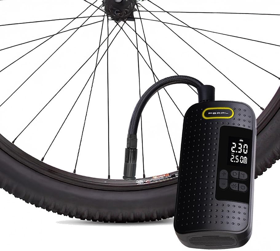 AGT Reifenpumpe: Mini-Akku-Kompressor-Luftpumpe mit LED-Display, 2.000 mAh, 150 psi (Kfz Kompressor,