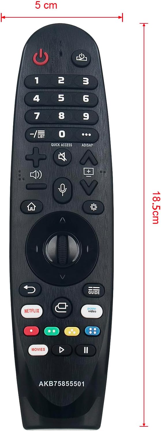 AKB75855501 AN-MR20GA Ersetzte Sprachfernbedienung Passend für LG Magic Remote MR19BA AN-MR18BA AN-M