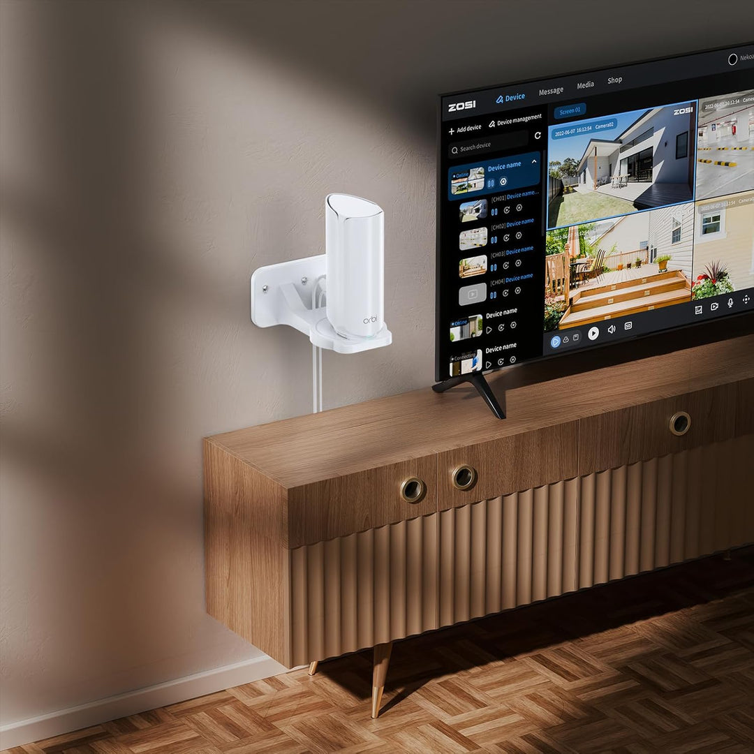 XLTTYWL Orbi WiFi 7 Wandhalterung, ABS Orbit 7 Halterung Optimiert den Platz Kompatibel mit Orbi WiF