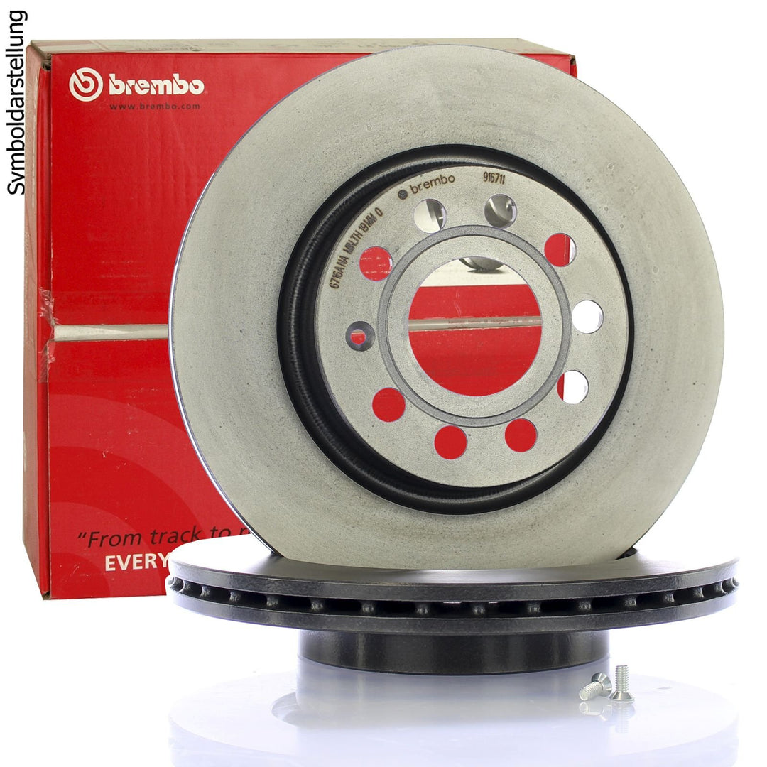 Brembo 08.9148.75 Hintere Bremsscheibe, Anzahl 2