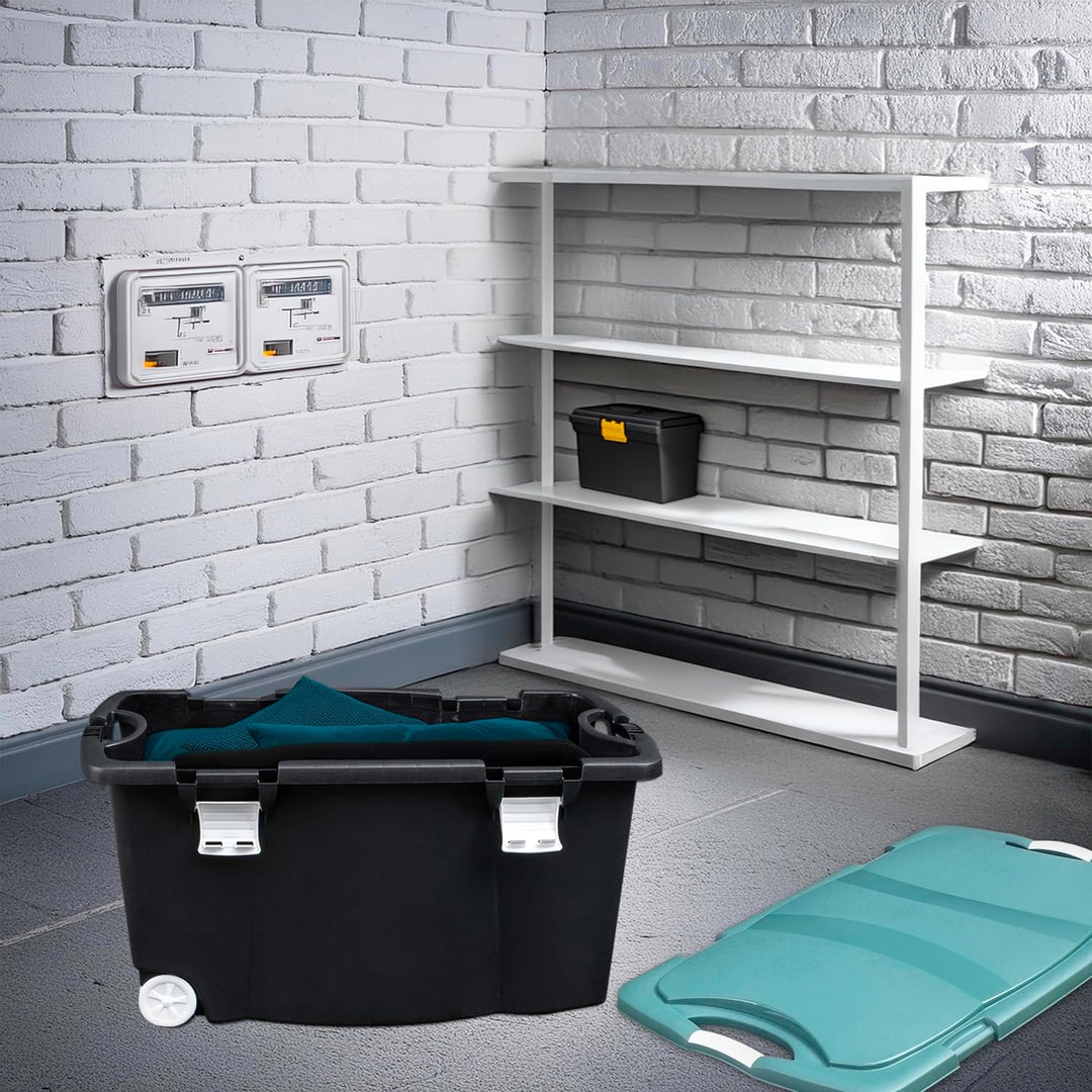 Spetebo Jumbo Allzweckbox 120 Liter mit Rollen - auch als Gartenbox und Spielzeugbox nutzbar