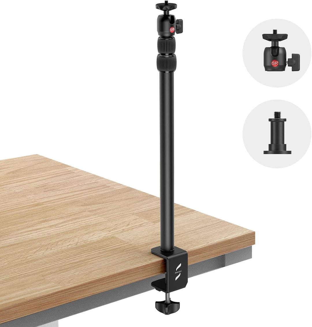 SmallRig Selection Tischklemme Kamera Stativ Lampenstativ mit 360ﾟKugelkopf für Kamera/Ringlicht/Sma