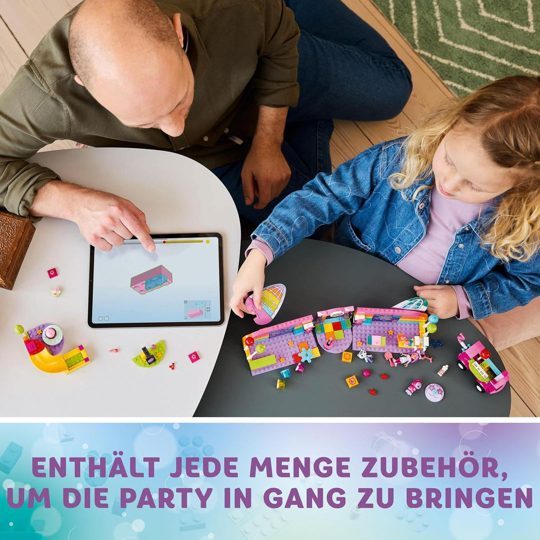 Lego 4+ Gabbys Puppenhaus Gabbys Partyraum, Disco-Spielset mit Rutsche und Tierfiguren für kreative