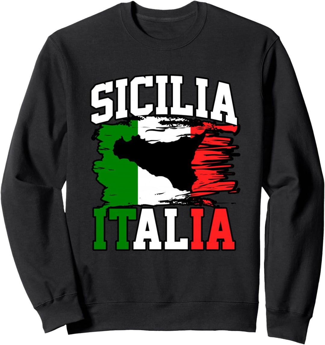 Sizilien Italien Italien Flagge Italien Sizilien Herren Damen Sweatshirt