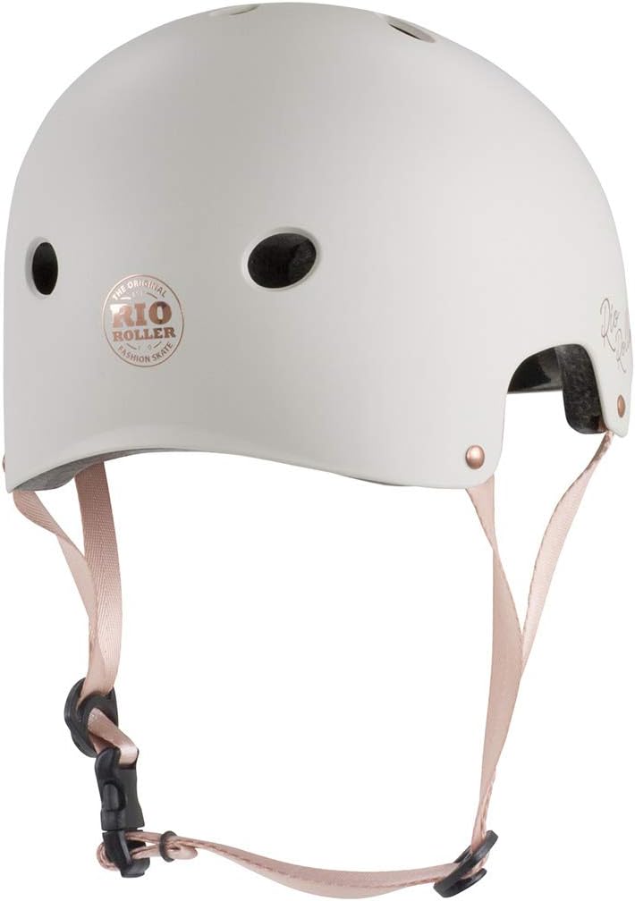Rio Roller Rose Helmet Skateboard-Helm, Unisex, für Erwachsene 49-52 cm Negro (Cream), 49-52 cm Negr