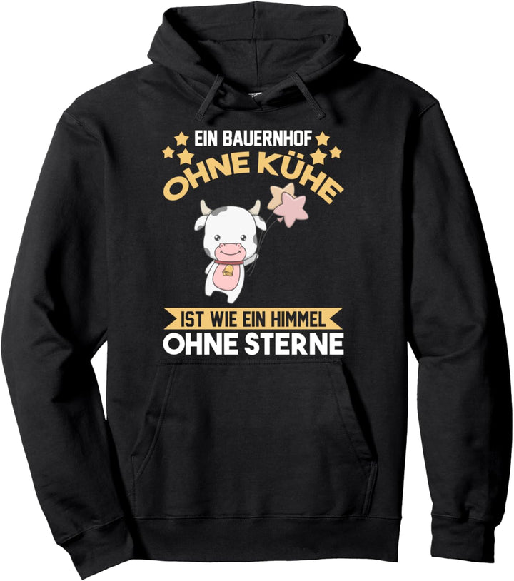 Kuh Kühe Bauer Landwirt Pullover Hoodie
