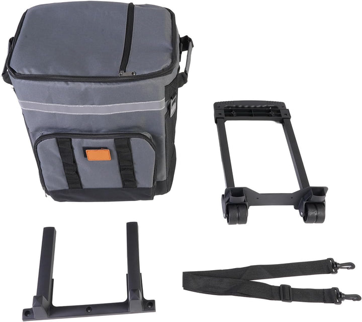 FILFEEL 35L Weicher Rollkühler mit Rädern &amp; Griff – Isolierte, Faltbare Kühltasche für Strand, Campi