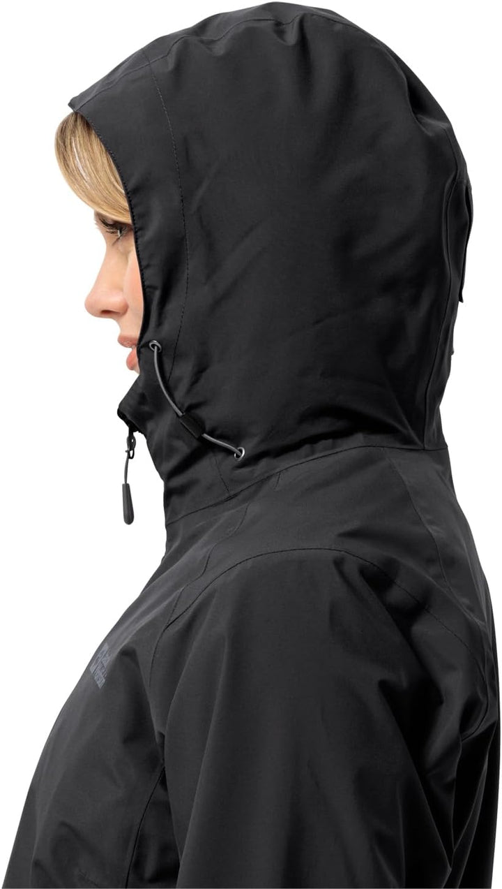 Jack Wolfskin Damen Glaabach 3in1 Jkt W Jacket XS Schwarz, XS Schwarz