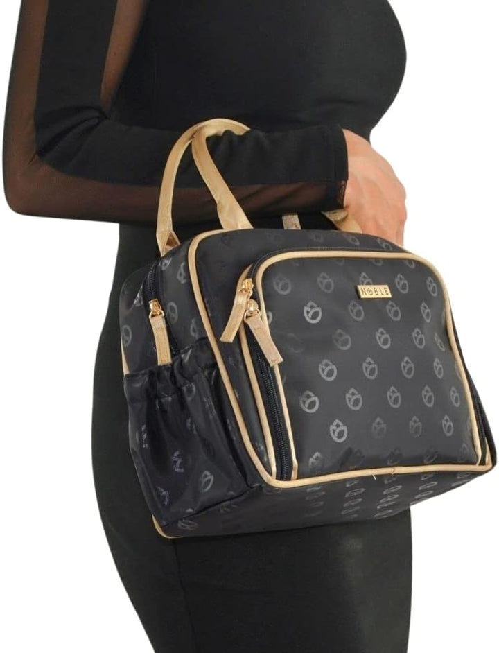 NOBLE Damen Kosmetikkoffer, Handtasche, Reisekoffer, Geräumige Elegante Blossom Kollektion B005, B00