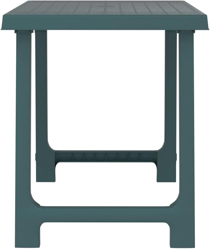 vidaXL Campingtisch Grün 79x56x64 cm PP Holzoptik, Grün
