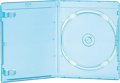 PEARL Bluray Case: Blu-ray Soft-Hüllen blau-transparent im 50er-Pack für je 1 Disc (Blurayhülle, CD