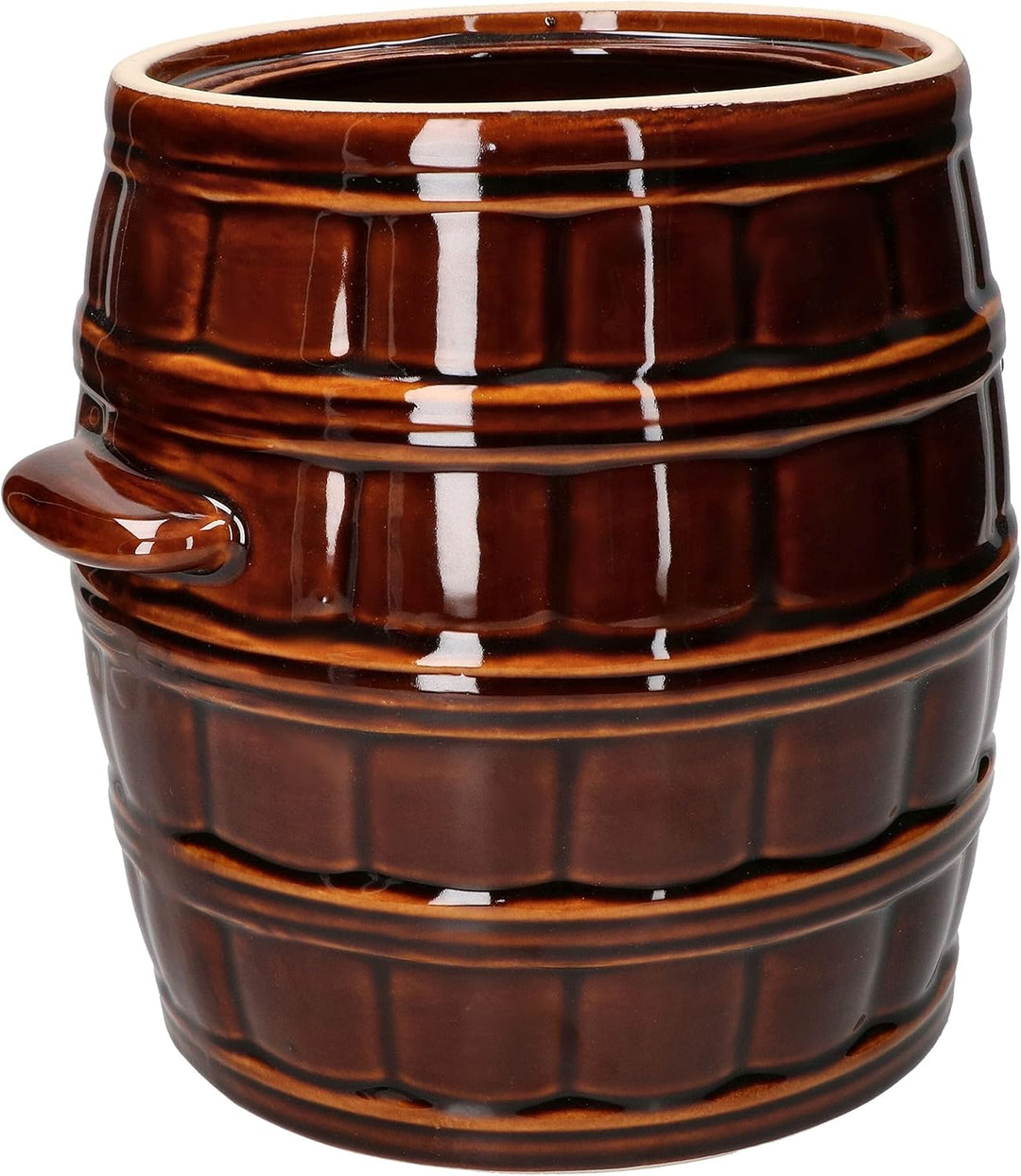 KOTARBAU® Keramiktopf 8 L Steinguttopf Sauerkrauttopf zum Einlegen von Speisen, 8 L