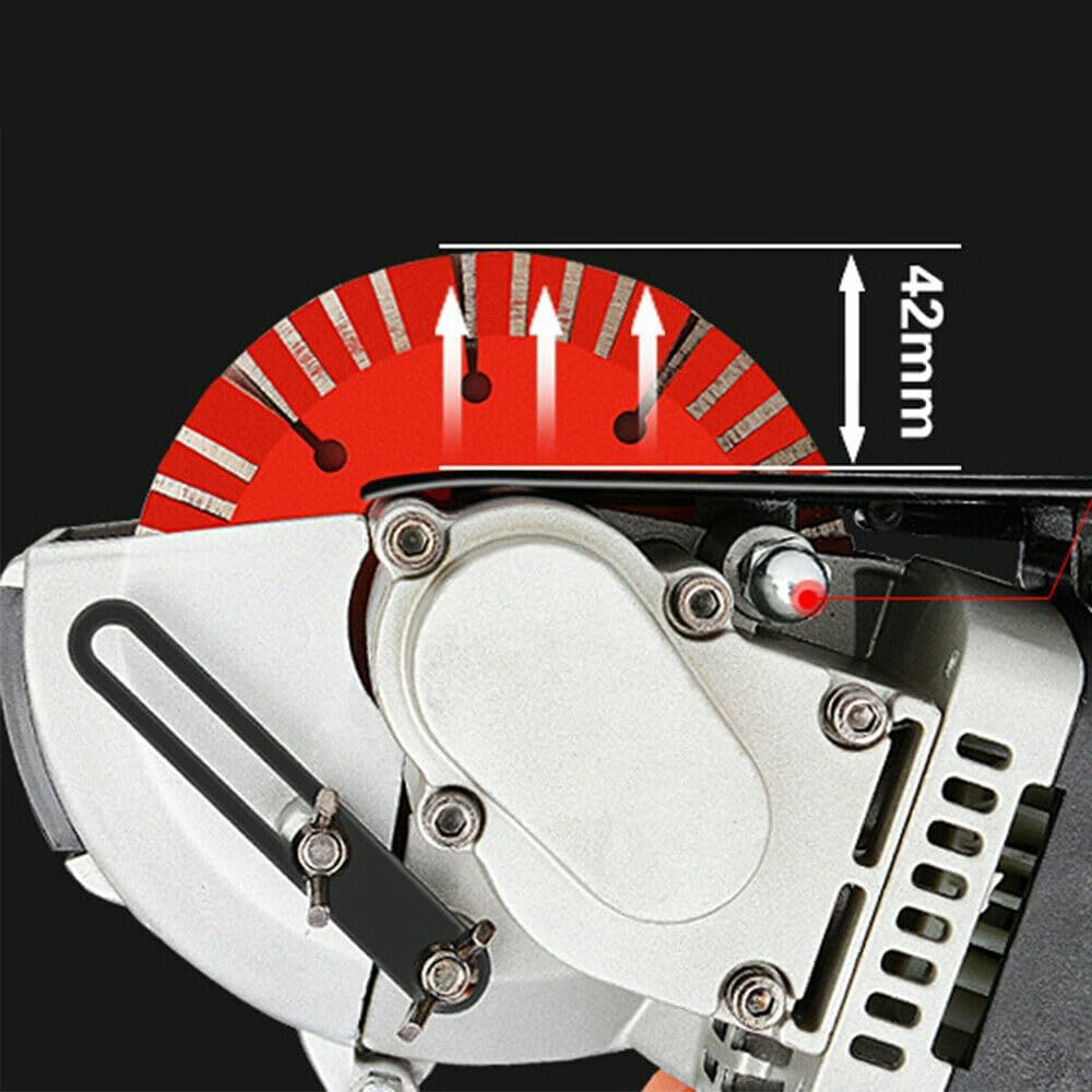 Elektrische Mauernutfräse 4800W Schlitzfräser 42mm Schnitttiefe Infrarotführung 133mm Sägeblätter