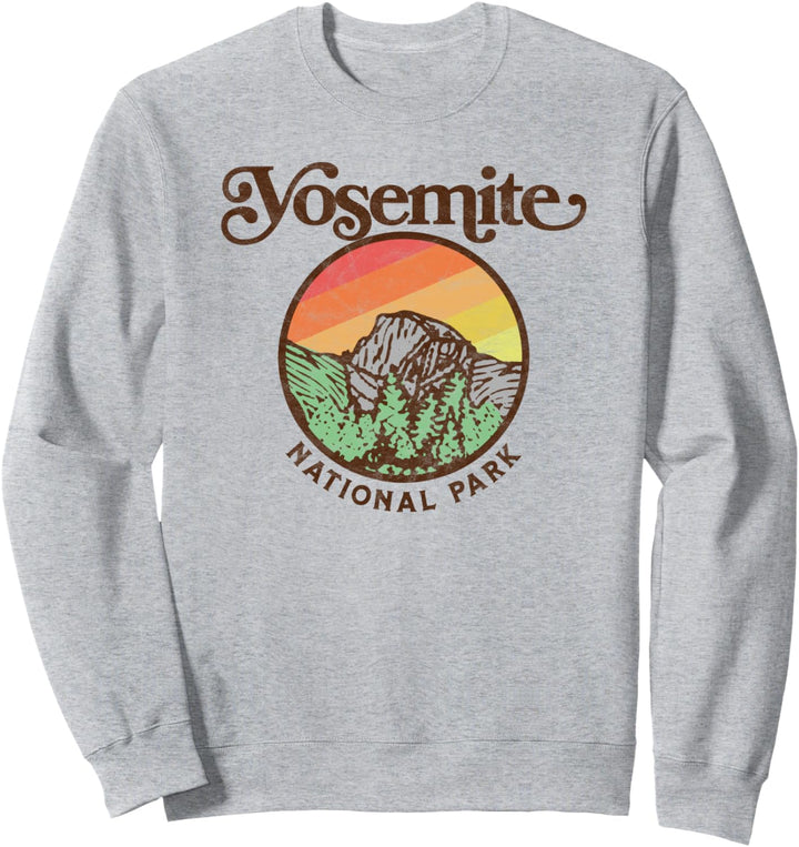 Yosemite National Park Retro 60s Half Dome Graphic Sweatshirt